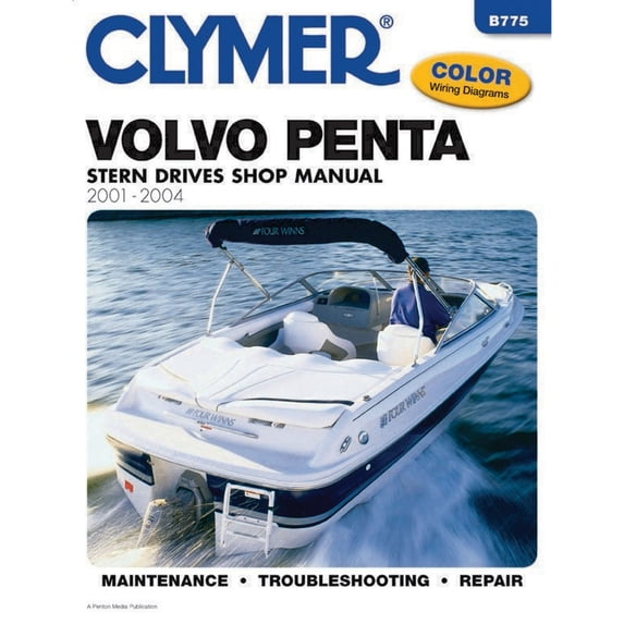 Clymer B775 Repair Manual For Volvo Stern Drives (Penta) - 2001-2004