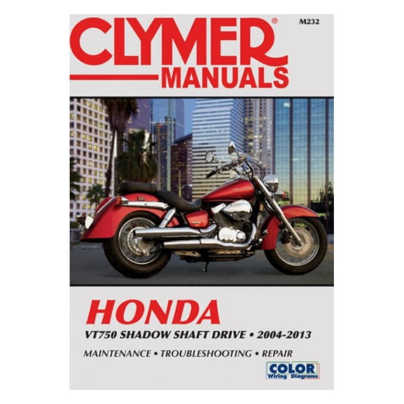 Clymer Repair/Service Manual '04-13 VT750 Shadow Shaft Drive (CM232)