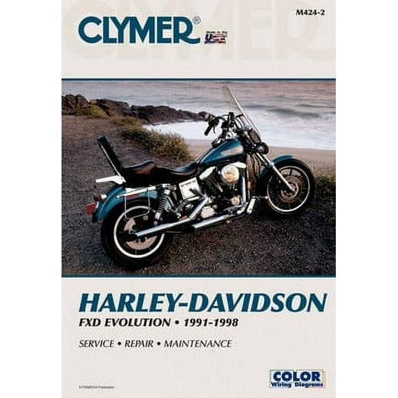 Clymer Repair/Service Manual '91-98 Harley FXD Evolution (M424-2)
