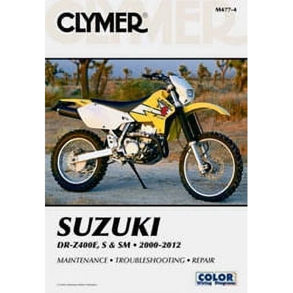 Clymer Manuals M477-3; Fits Suzuki Drz400E / S / Sm Motorcycle Repair Service Manual