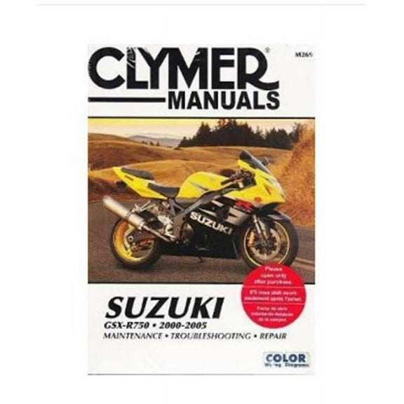 Clymer Repair/Service Manual '00-05 GSX-R750 (CM269)