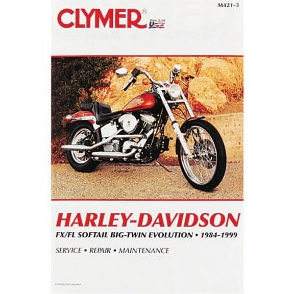 Clymer Repair Manuals for Harley-Davidson Softail Heritage FLST 1986-1990