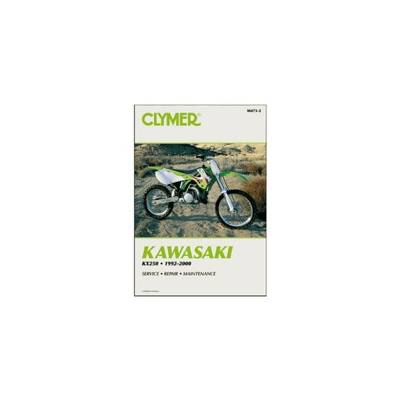 Clymer Repair/Service Manual '92-00 Kawasaki KX250 (M473-2)
