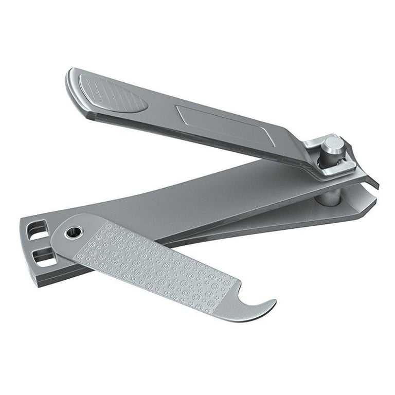 Clyppi Nail Clippers with Swing Out Nail Cleaner/Nail File - Fingernail  Clippers / Toe Nail Clippers. Sharp Stainless Steel with Wide Easy Press  Lever