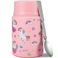 thumbnail image 1 of Clytem 17oz Thermo for Hot Food, Soup Thermo Food Container for Lunch Box ZB - Pink Unicorn Y, 1 of 7