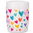 thumbnail image 1 of Clytem 8oz Thermo for Hot Food, Small Insulated Lunch Container XJ - White Heart, 1 of 7