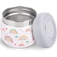 thumbnail image 1 of Clytem 9oz Thermo for Hot Food, Insulated Food Containter Soup Lunch Box KW - White Rainbow, 1 of 6