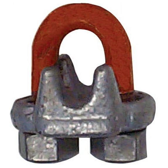 Forged Wire Rope Clips, 7/8 in, Galvanized Zinc