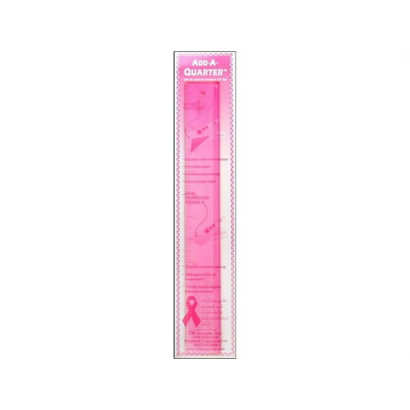 Cm Designs Ruler 12" Add-A-Quarter Pink