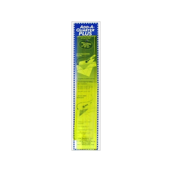 Cm Designs Ruler 6"&12" Add-A-Quarter Plus