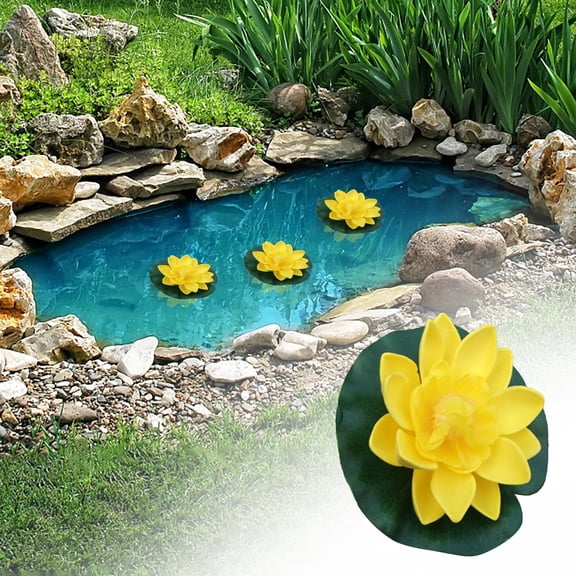 Cm Flower Artificial Flowers 10 Lotus Pond Rose Floating Flowers 7 Floating Water Flower Foam Set Fake Lotus