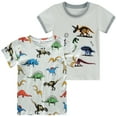 thumbnail image 1 of Cm-Kid Boys T Shirts Dinosaur 2-Pack Kids Summer Short Sleeve Tops 6T, 1 of 6