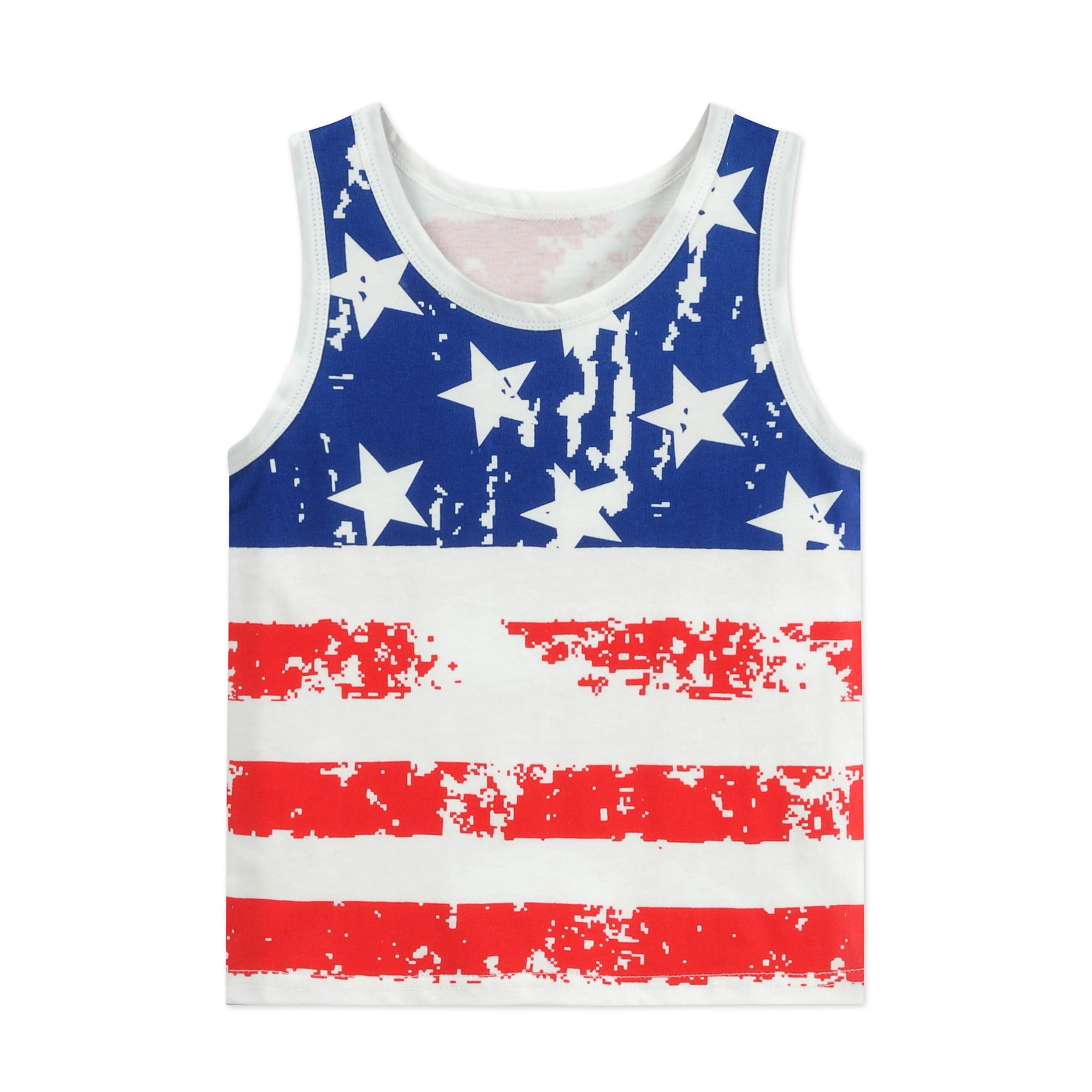 CmKid Toddler Boy Tank Tops Shirts American Flag 100 Cotton TShirt 4T