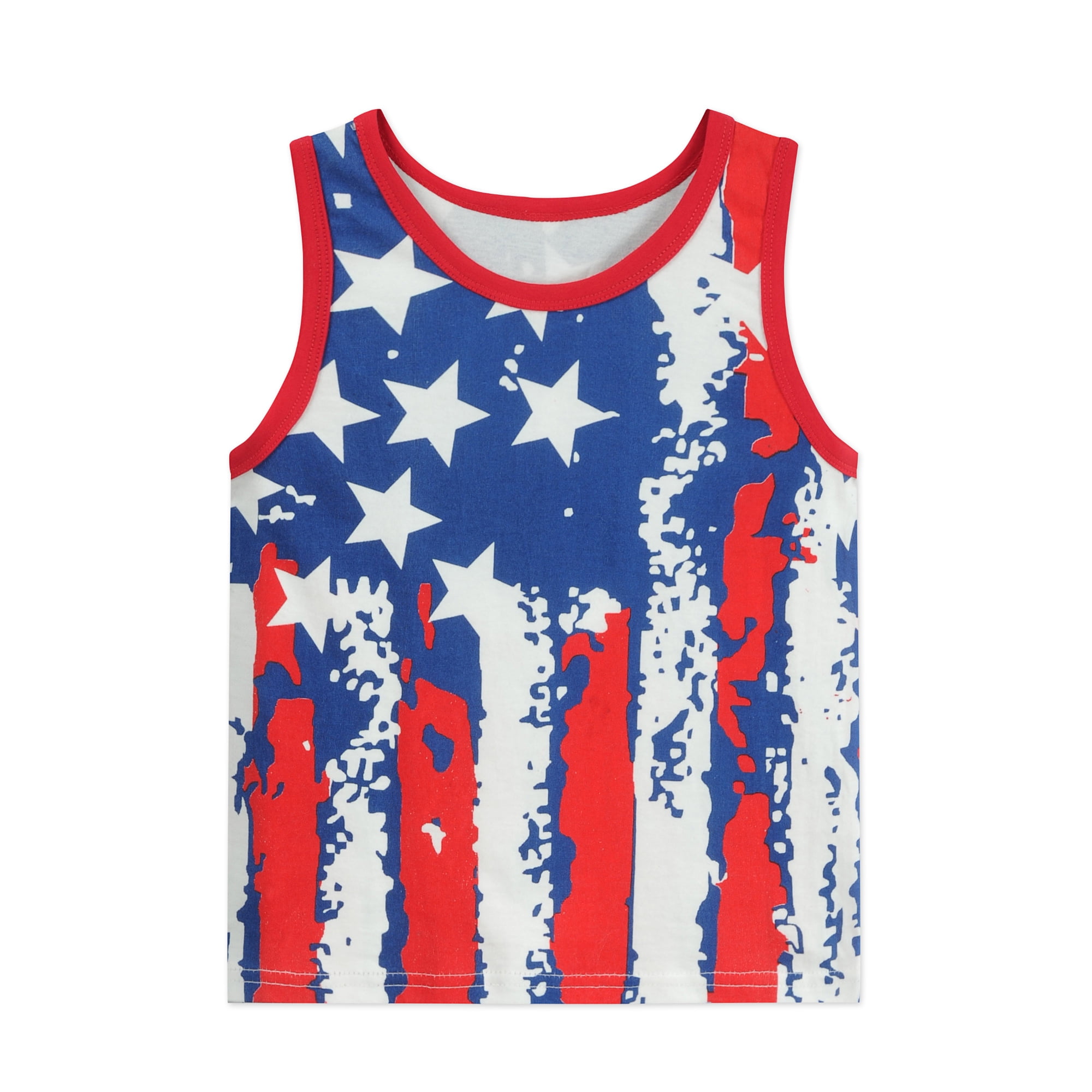 Cm-Kid Toddler Boys American Flag T Shirts Kids July 4th Tank Tops 2T ...