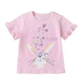 thumbnail image 1 of Cm-Kid Toddler Girls Short-sleeve Shirts Summer Cotton Tee Tops 4T, 1 of 7