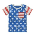 thumbnail image 1 of Cm-Kid USA Flag T Shirts Independence Day Little Boys Short Sleeve Summer Tops 7T, 1 of 6