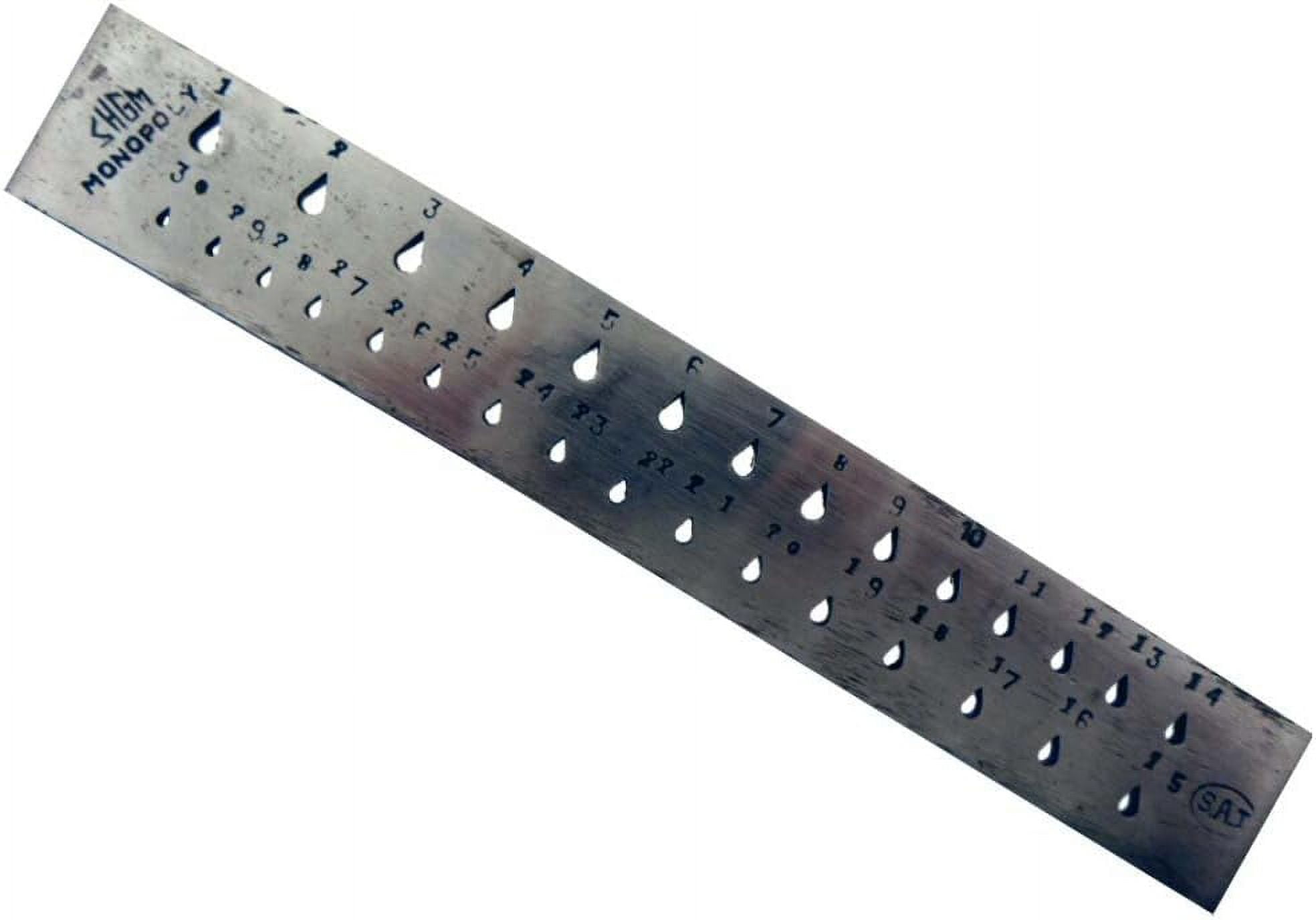 Cm) | Tear-Drop Shaped | 30-Hole Forged Steel Draw Plate | Perfect For ...