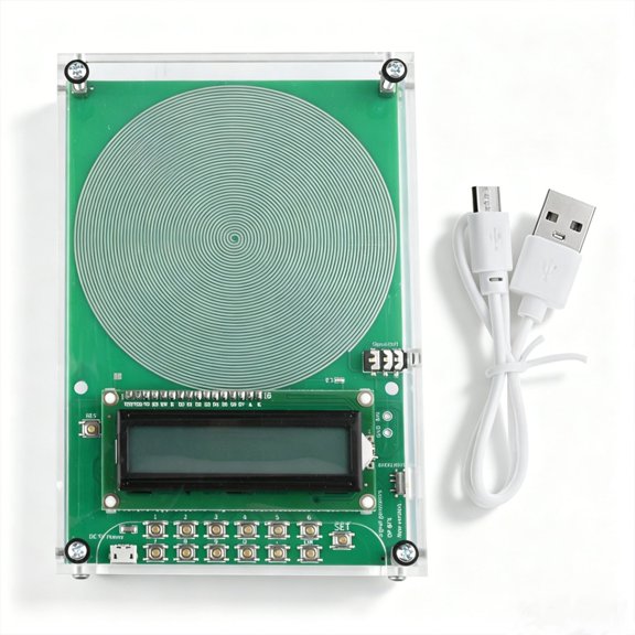 Cmafuca 7.83Hz Schumann Resonance Signal Generator 0.1-30kHz Adjustable Wave Module 5V USB Supply With Acrylic Sine Wave Signal Board For Relaxation