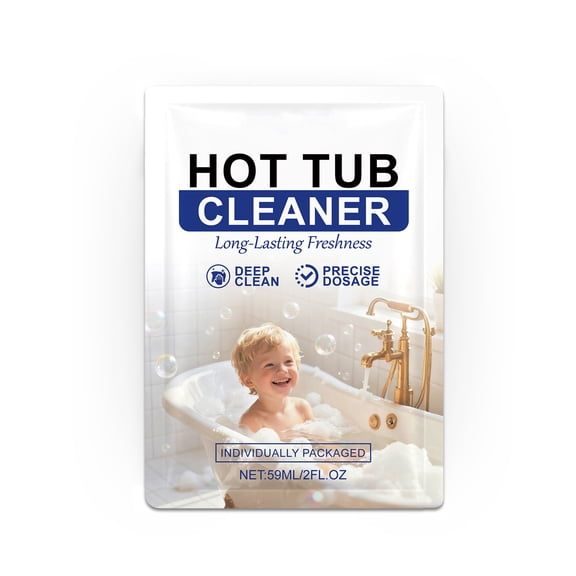 Cmafuca Bathtub Hot Tub Cleaner Powder Limescale Soap Scum Remover For SPA Bath Tub Maintenance 59ml