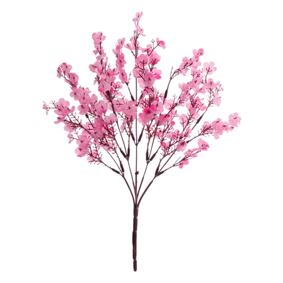 Cmafuca Blue Fake Flowers Artificial Flowers, 5 Pcs Real Touch Silk Flowers Faux Flowers for Decorations, Babys Breath Artificial Flowers Bulk for Spring Decor Floral Arrangement