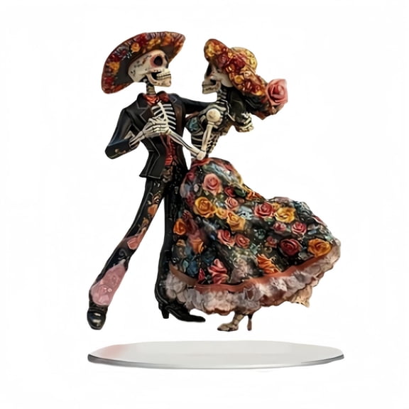 Cmafuca Double Dance Skeleton Decoration Desktop Decoration