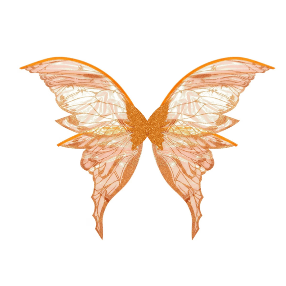 Cmafuca Fairy Wings for Women Butterfly Cosplay Wings Adult Costume Wings with Elastic Shoulder Straps Organza Material Sparkly Gradient Effect 35×28in Foldable Photography Props