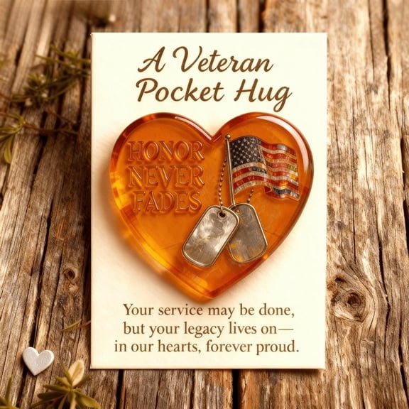 Cmafuca Pocket Hug, Veteran, Doctor, POLICE OFFICER, Firefighter, Nurse, Teacher, Athletes, sportsman Pocket Hug Keepsake