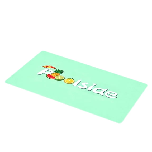 Cmafuca Pool Doormat 24x16 Inch, Non Slip Pool Floor Mat for Deck, Swimming Poolside Seating Mats with Rubber Backing Walk Summer Door Mat for Outside Patio Beach Swimming Pools Lounging