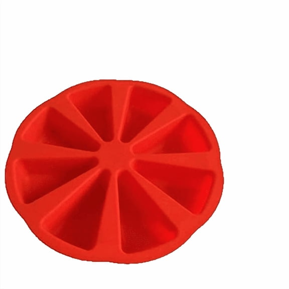 Cmafuca Silicone Baking Moulds 8 Portion Pizza Cake Pan Non Stick Heat Scone Bake Pan For Bread Pizza