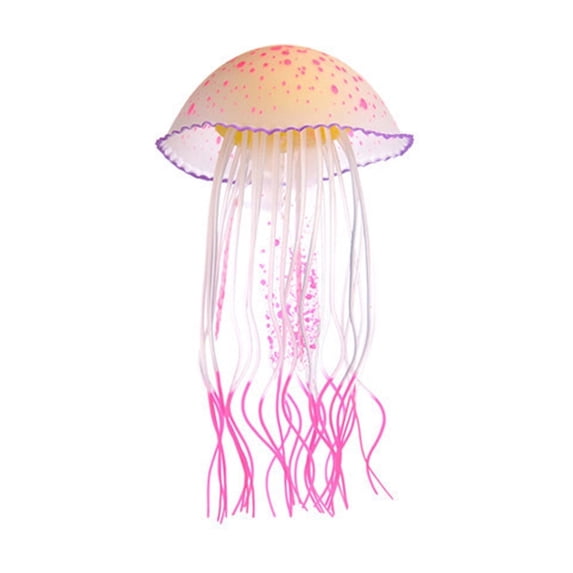 CmafucaAquarium Artificial Jellyfish, Artificial Glowing Jellyfish Decoration Aquarium Artificial Fish Decorations Fish Moving Ornament