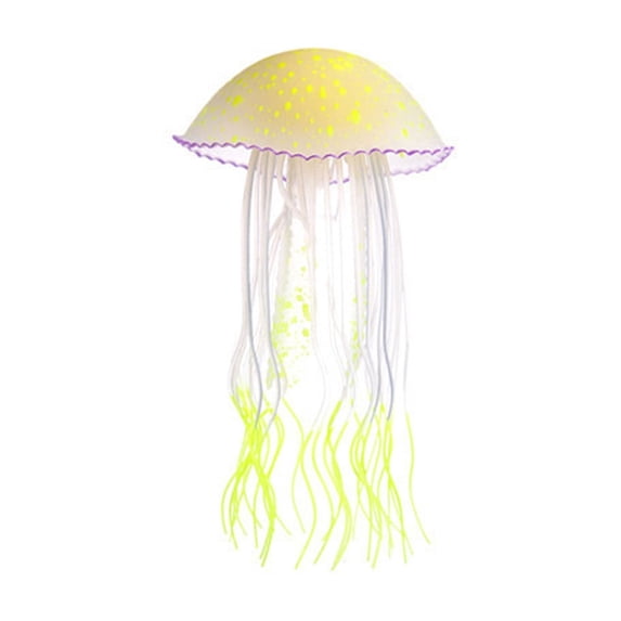 CmafucaAquarium Artificial Jellyfish, Artificial Glowing Jellyfish Decoration Aquarium Artificial Fish Decorations Fish Moving Ornament