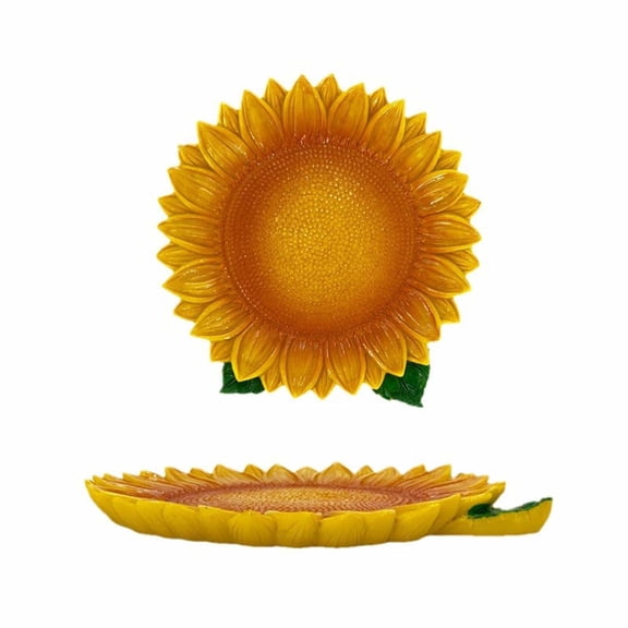 CmafucaSunflower Serving Tray Decorative Resin Plates Fall Thanksgiving Table Centerpiece Farmhouses Home Decor Candy Jewelry Key Catchall Dishes