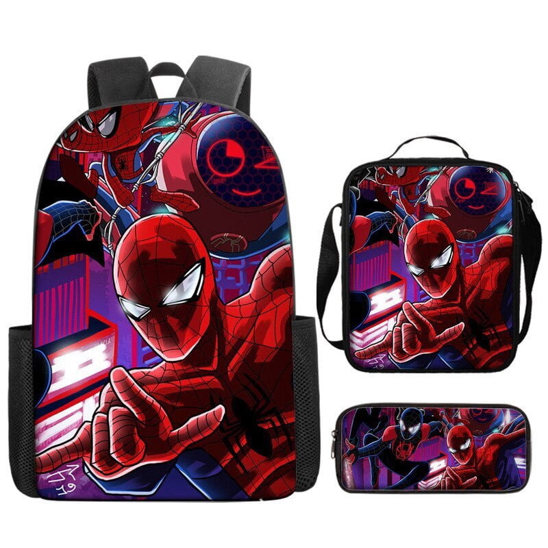 Cmbohuy 3PCS Spider Superhero Backpack, Comic Backpack Set Waterproof ...