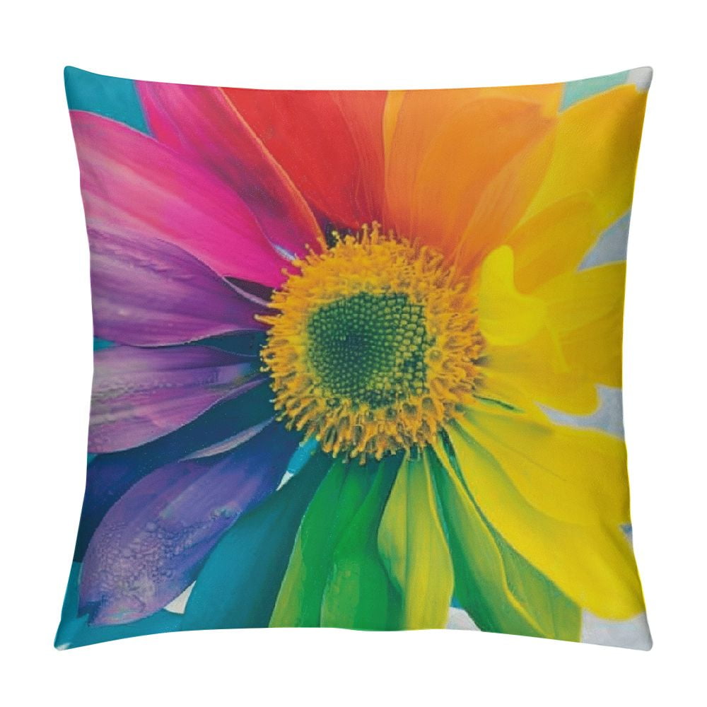 Cmefzd Flower Cushion Cover Throw Pillows for Couch & Farmhouse Bedroom