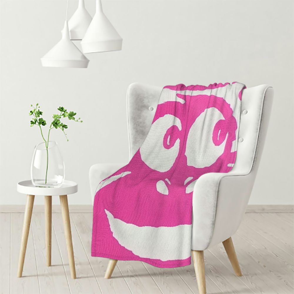Preppy Bow Flannel Throw Blanket - Soft 50x60 Inch Lightweight Blanket For Sofa, Bed, Or Gift