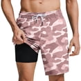 thumbnail image 1 of Cmfcv Swim Trunks for Men 9 Inch Inseam Compression Liner Camo Bathing Suit Beach Long Board Shorts Elastic Waist Swimsuit Anti-Chafe Quick Dry, 1 of 6
