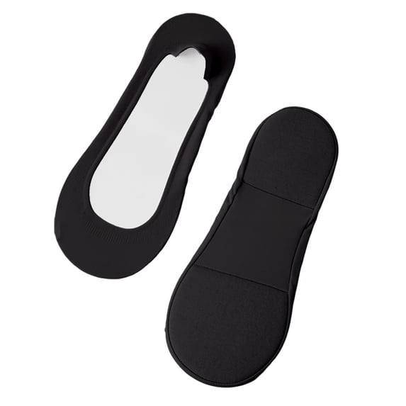 Cmfcve 4 Pairs Arch Support Socks for Women No Show Liner Socks Non-Slip Cushion Socks