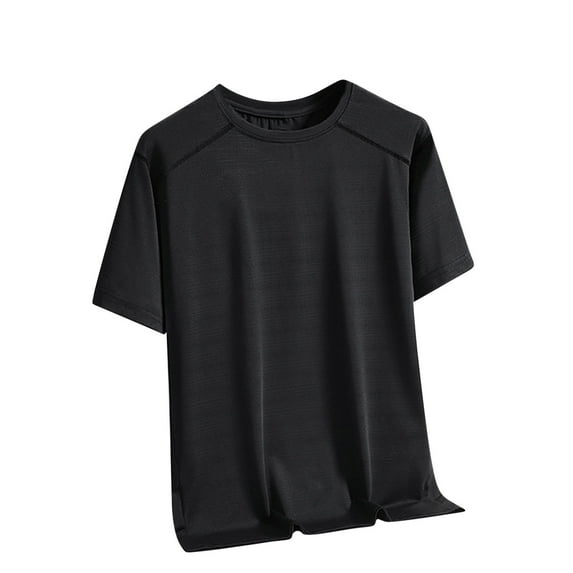 Cmfcve Casual Men's Tees Simple Breathable Sports Tops Short Sleeve Round Neck Summer T-shirt