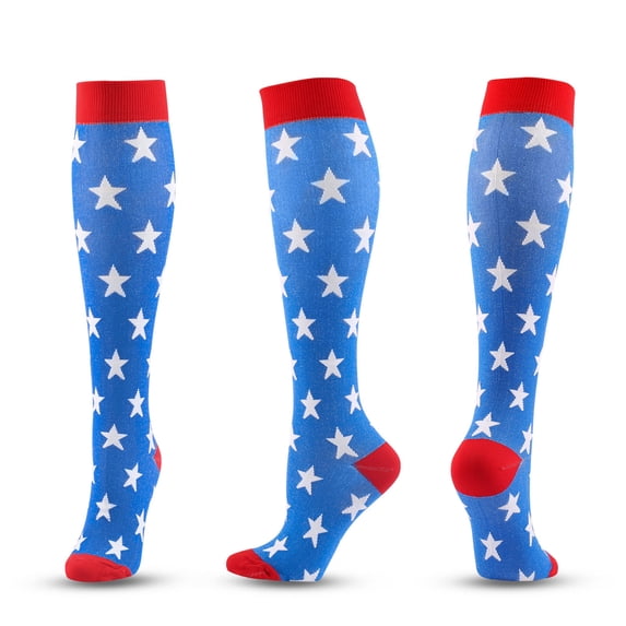 Cmfcve Compression Socks for Men Cartoon Print Knee High Sports Socks