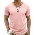 thumbnail image 1 of Cmfcve Crew Neck T Shirt for Men Casual Short Sleeve Tee Soft Comfortable Solid Color Basic Summer Tops, 1 of 7