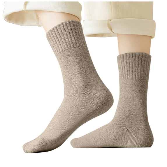 Cmfcve Fleece Crew Socks for Women Winter Thick Warm Socks (1-Pack)