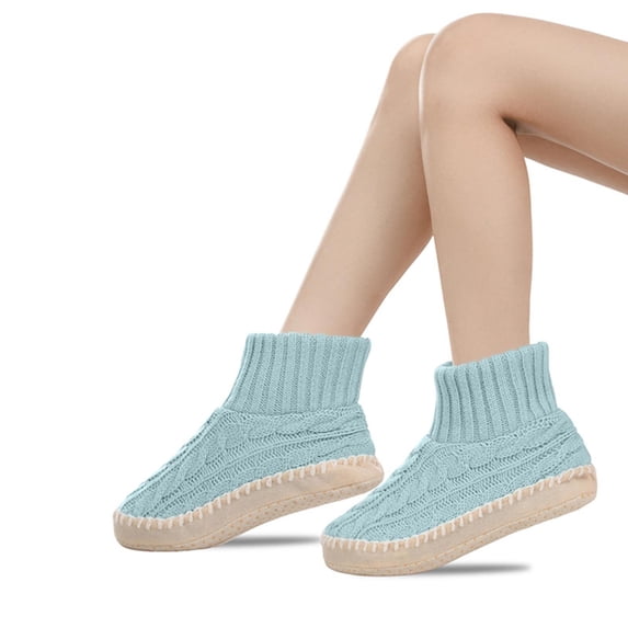 Cmfcve Fuzzy Slipper Socks for Women Non-Slip Winter House Socks Solid Thick Warm Socks