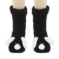 thumbnail image 1 of Cmfcve Fuzzy Socks for Women Winter Warm Slipper Socks Mid‑Calf Thick Plush Socks Cute Animal Sleeping Christmas Socks, 1 of 2