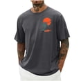 thumbnail image 1 of Cmfcve Graphic T Shirts for Men Short Sleeve Palm Tree Print Summer Top Crew Neck Cotton Casual Tees, 1 of 5