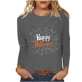 thumbnail image 1 of Cmfcve Halloween Shirts for Women Vintage Printed Sports Sweatshirt Crew Neck Long Sleeve Pullover Undershirts, 1 of 7