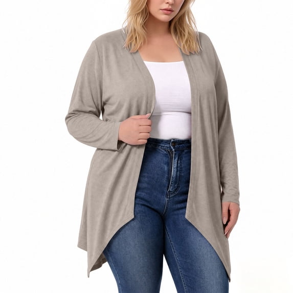 Cmfcve Lightweight Cardigans for Women Plus Size Long Sleeves Cardigans Fashion Casual Loose Fit Shawls