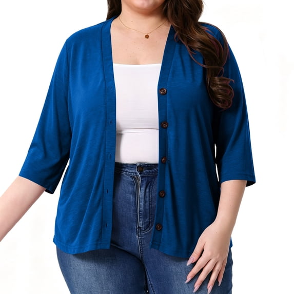 Cmfcve Lightweight Cardigans for Women Plus Size Long Sleeves Cardigans Fashion Casual Loose Fit Shawls