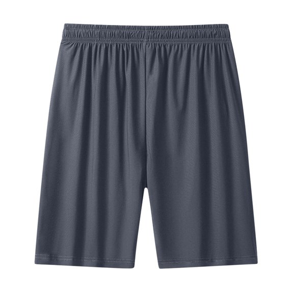 Cmfcve Men's Athletic Shorts Plus Size Versatile Lightweight Mens Shorts 5 Inch Elastic Waist Zip-Pocket Gym Shorts