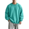 thumbnail image 1 of Cmfcve Men's & Big Men's Pullover Sweatshirt Drop Shoulder Long Sleeve Crew Neck Shirts Fashion Casual Fall Tops, 1 of 7