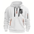 thumbnail image 1 of Cmfcve Men's Big & Tall Hoodies Half-Zip Hooded Work Sweatshirt Long Sleeve Multiple Pockets Color Blocked Outdoor Jacket Top, 1 of 4